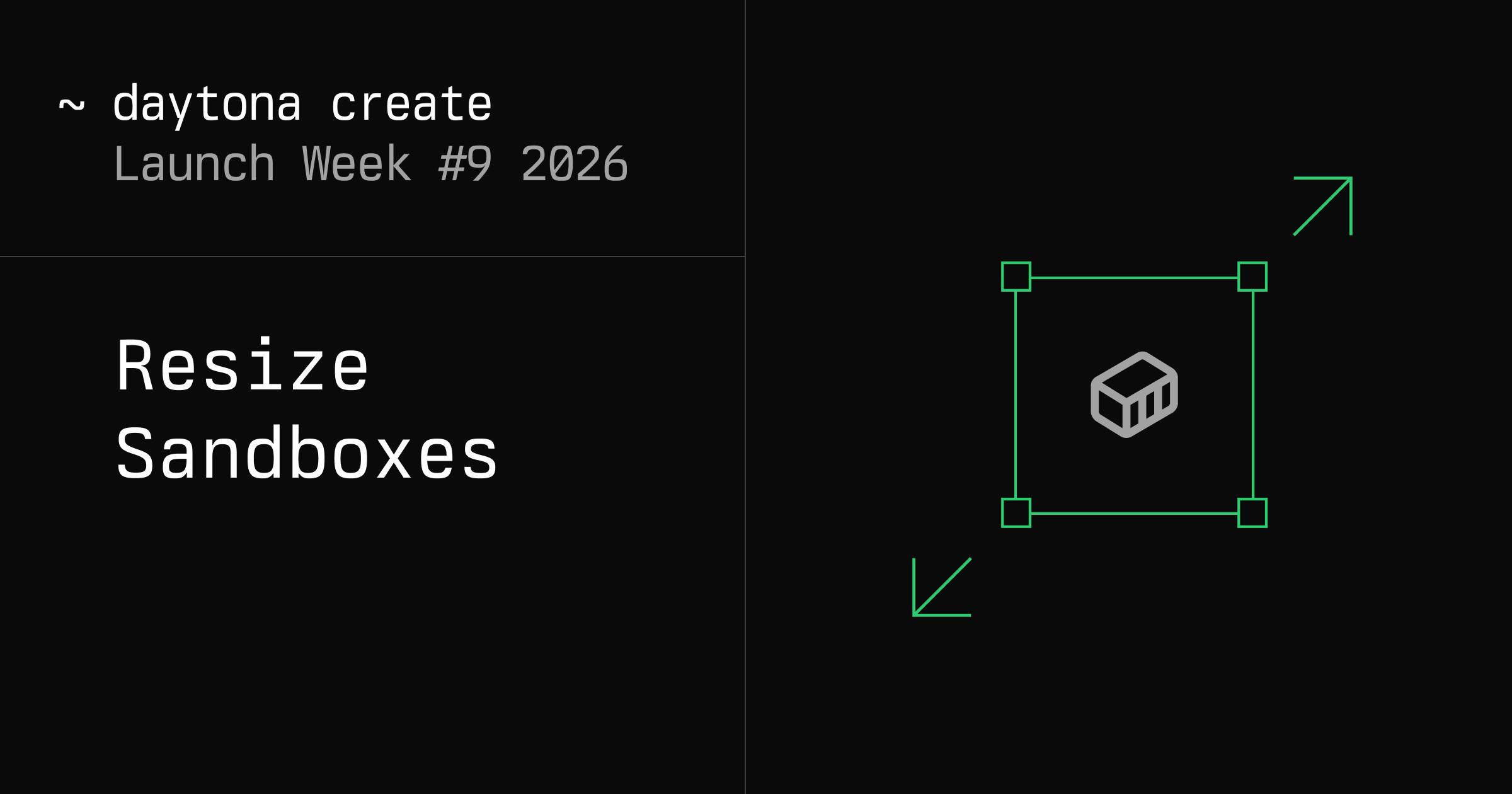 Resize Sandboxes