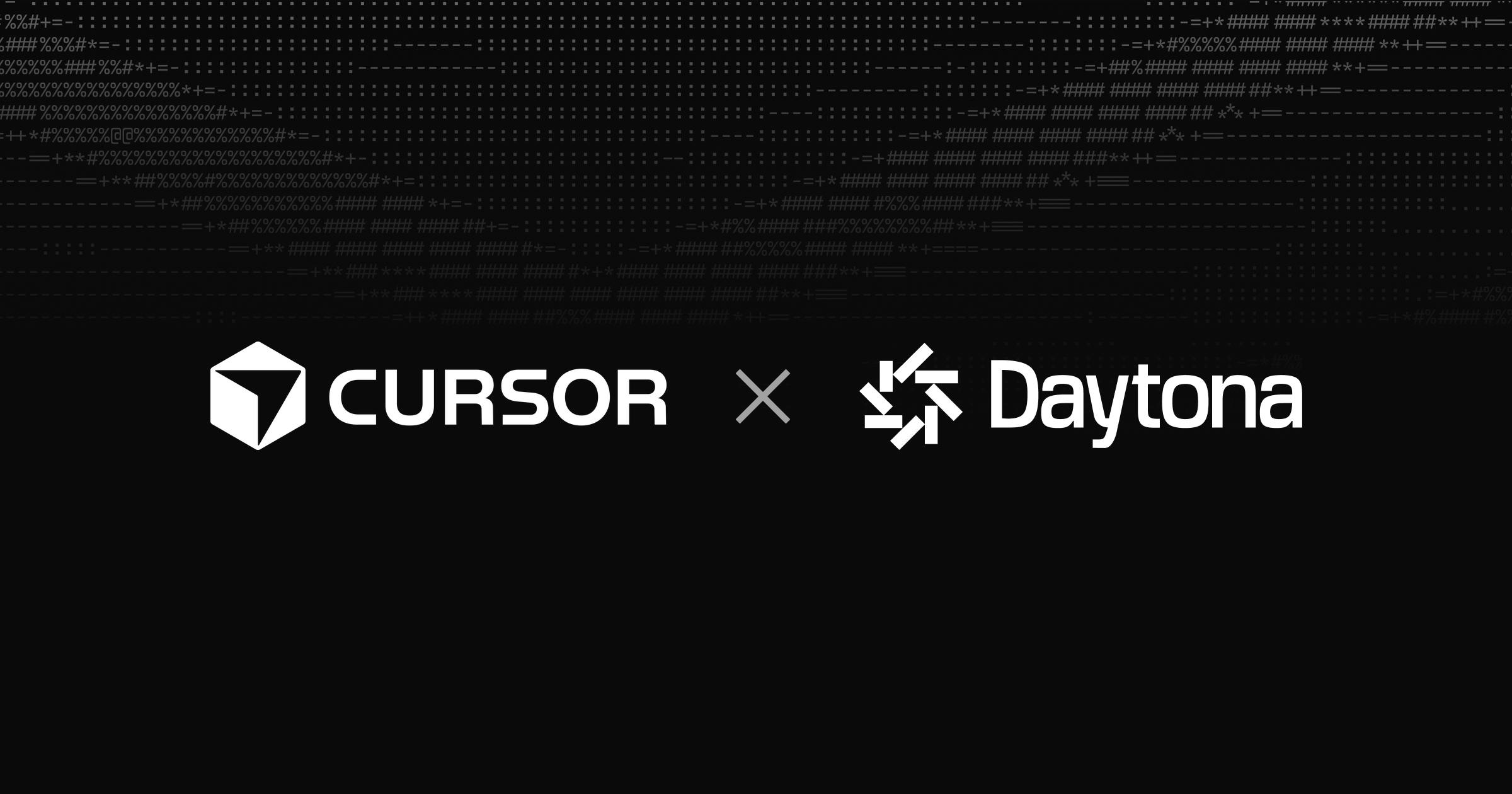 Cursor x Daytona