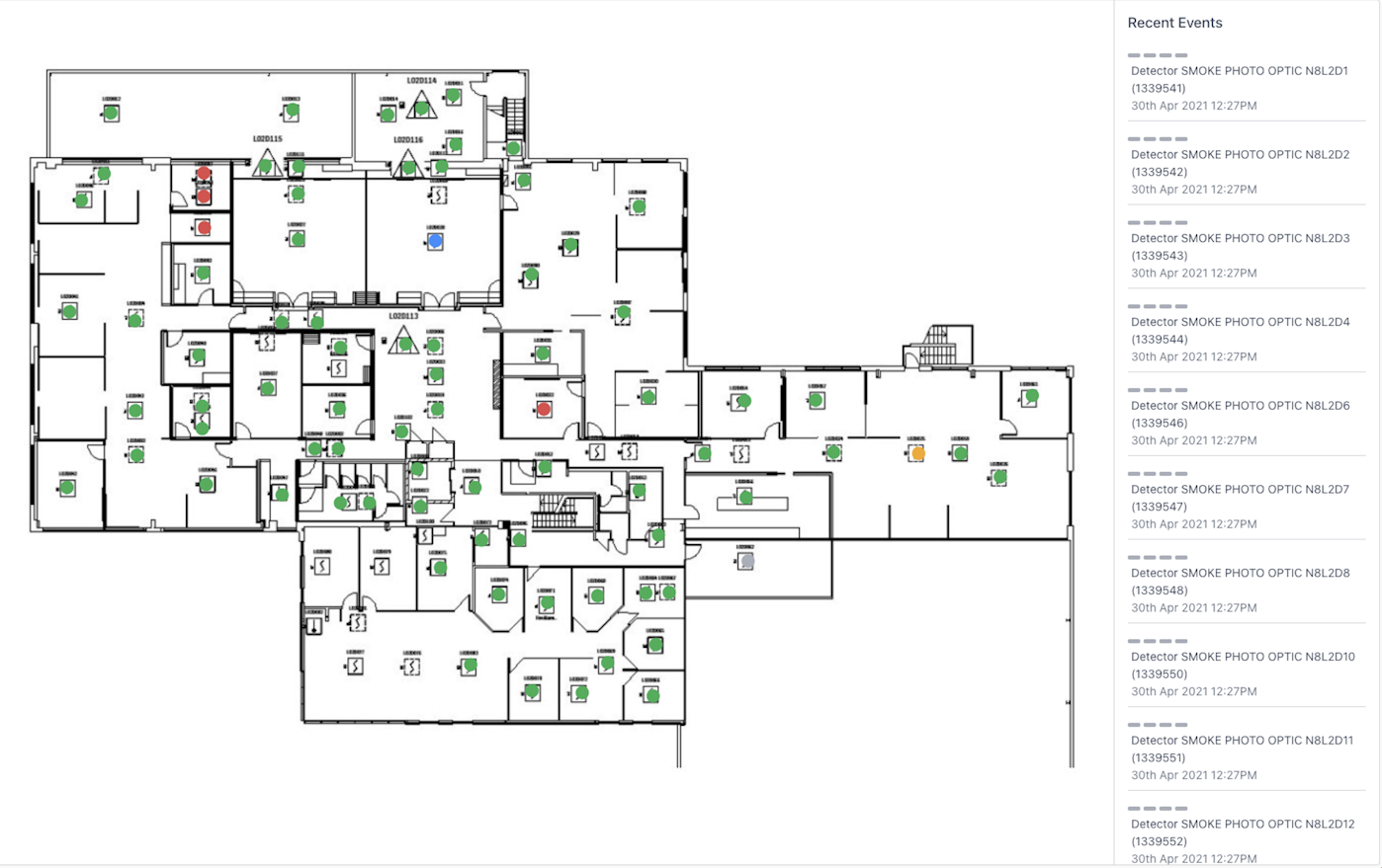 Remote Fire Alarm Panel Monitoring Software Uptick