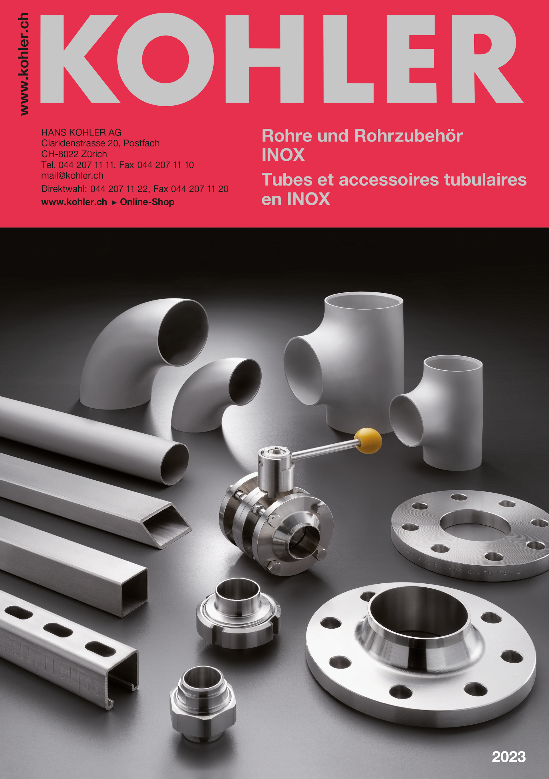 Rohre und Rohrzubehör INOX 2024