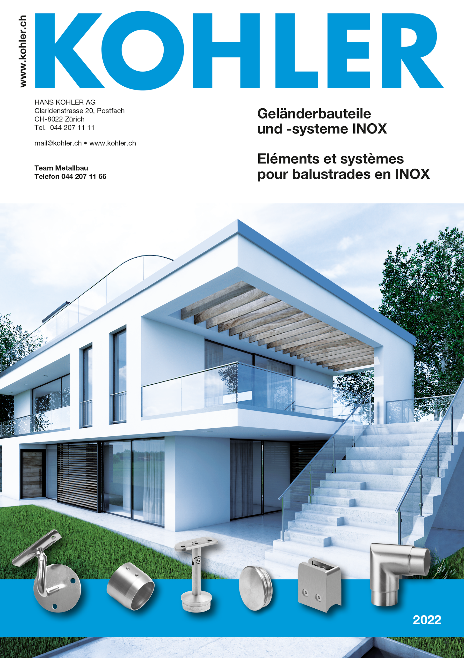 Geländerbauteile und -systeme INOX 2024