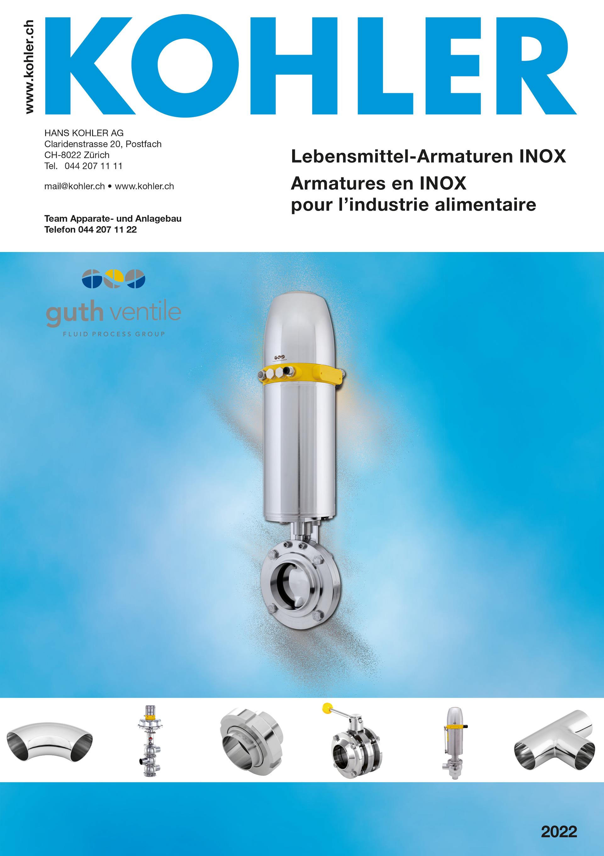 Lebensmittel-Armaturen INOX 2024