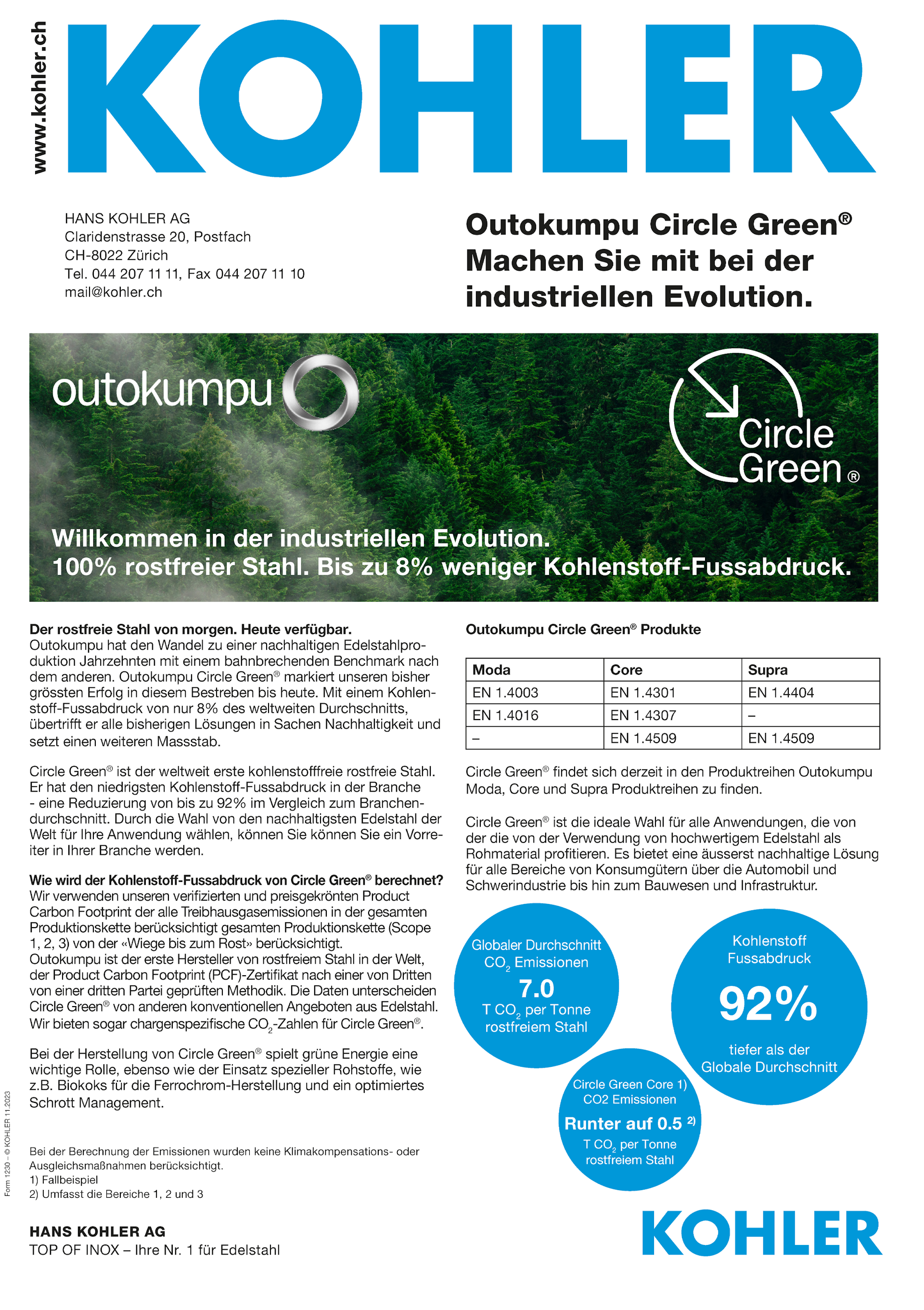 Outokumpu Circle Green®