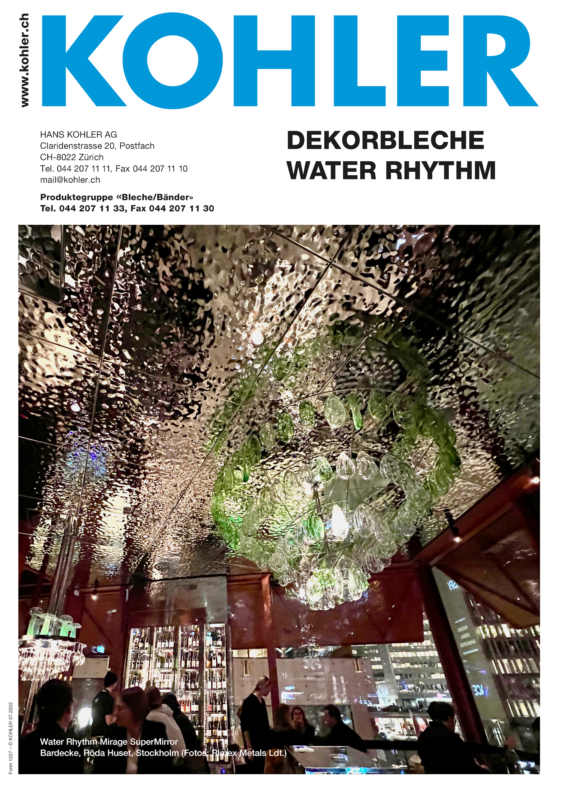 Dekorbleche Water Rhythm