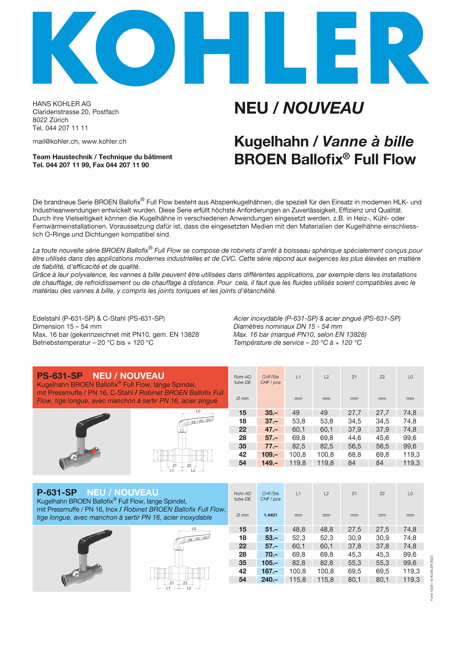 Kugelhahn BROEN Ballofix® Full Flow