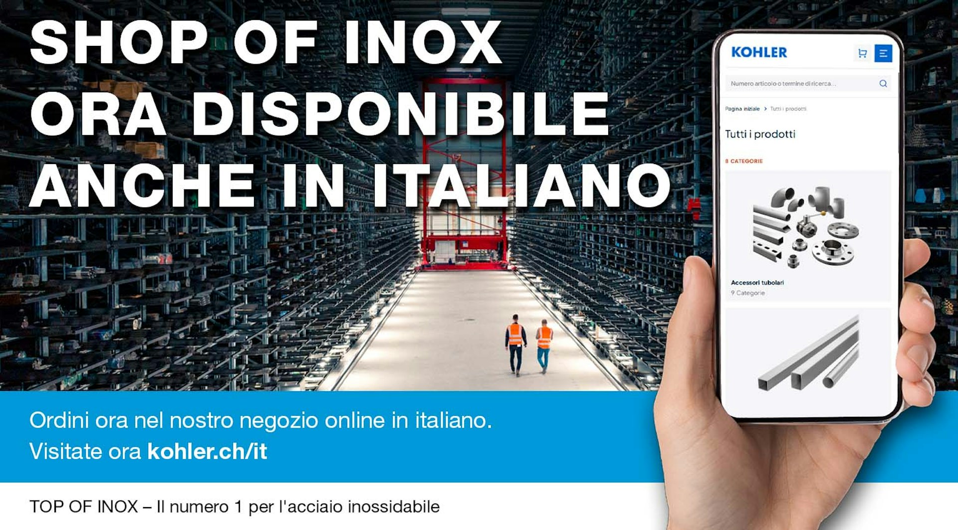 KOHLER Plattform: jetzt auch auf Italienisch