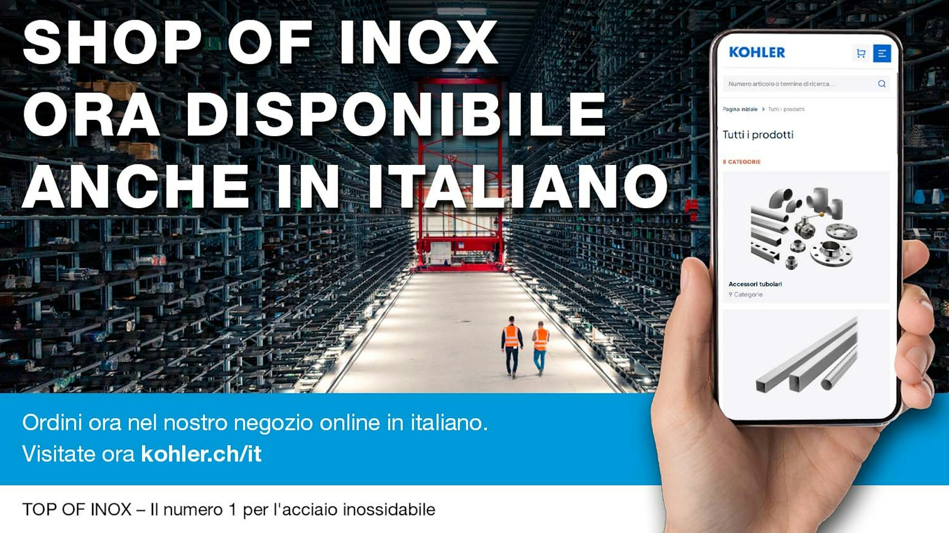 KOHLER Plattform: jetzt auch auf Italienisch