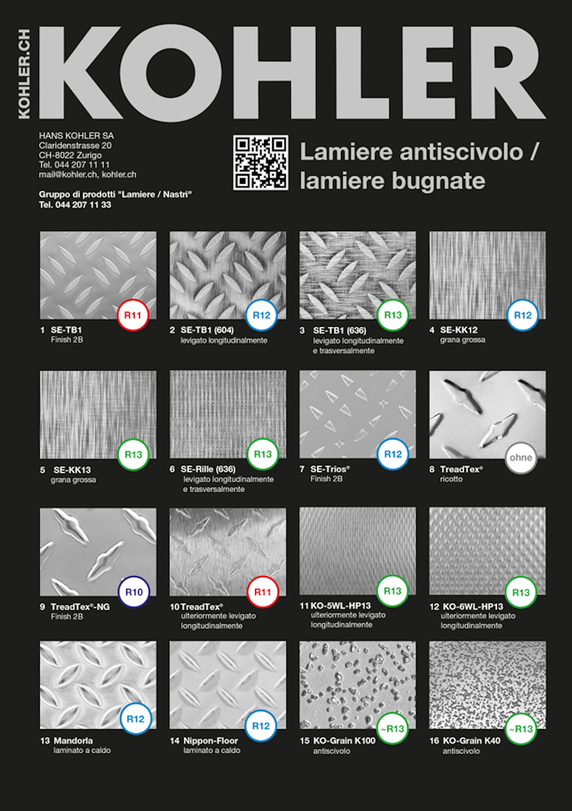 Lamiere antiscivolo/ lamiere bugnate