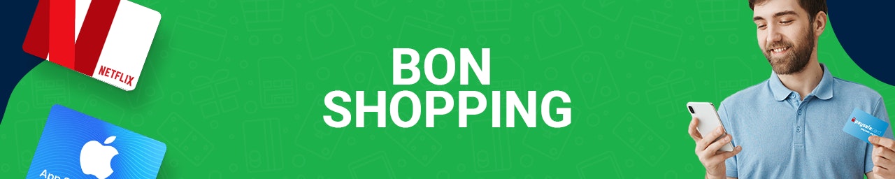 Bons shopping et cartes cadeaux idéales pour le shopping Large choix de cartes cadeaux shopping sur dundle