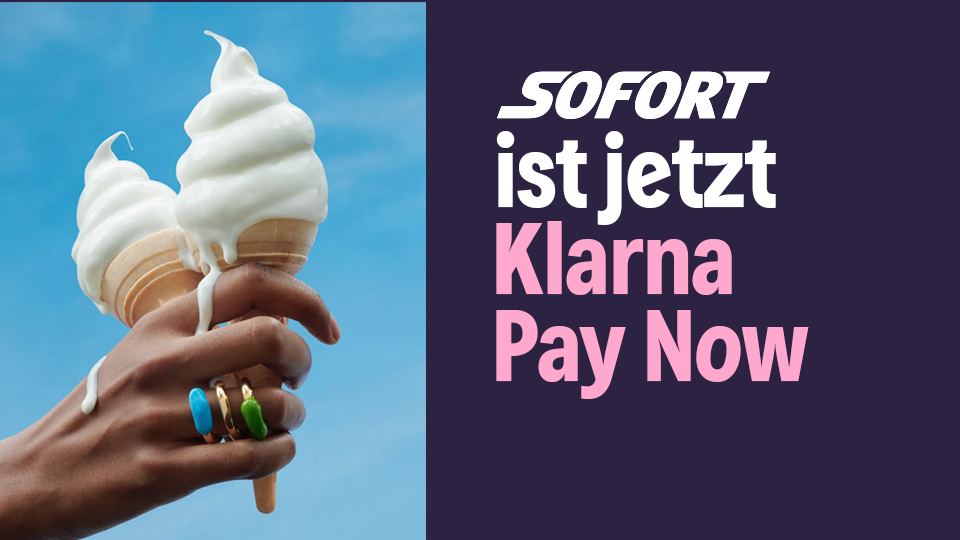 Select Klarna now at the checkout to pay the same way as before with Sofort