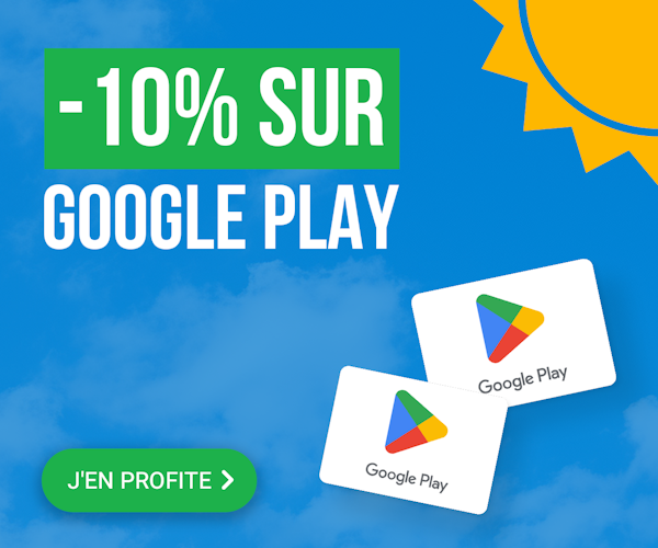 Google Play 10% de réduction