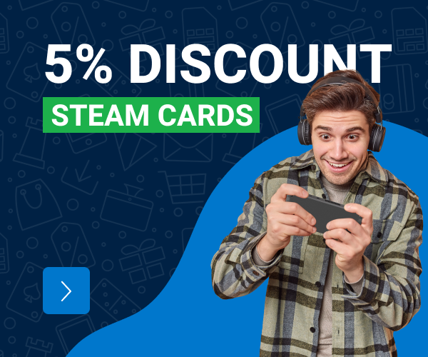 Get 5% OFF Steam Cards Now on dundle - from 15th to 17th of August