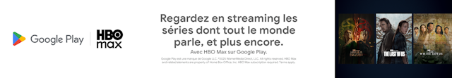 HBO Max avec Google Play Abonnement HBO Max sans carte bancaire avec du crédit Google Play