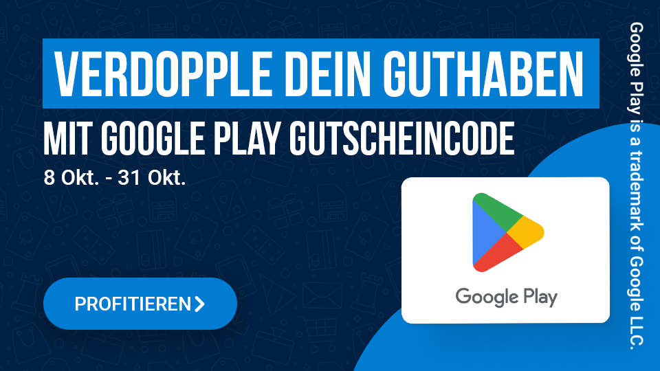 Mit Google Play Gutscheincode 8 okt - 31 Okt