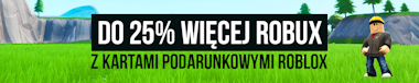 Do 25% więcej Robux z kartami podarunkowymi Roblox z kartami podarunkowymi Roblox dundle