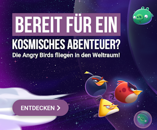 Schnapp dir deine Angry Birds 2 Vorteile jetzt! Hol dir 50 % Rabatt auf das Gem Letter Produkt mit deinen Play Points – vor dem 20. November.