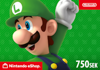 Nintendo gavekort 750 kr logo