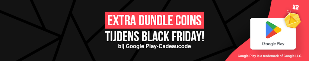 Double dundle Coins - Google Play Store Code Deze deal loopt tot en met 28 november!