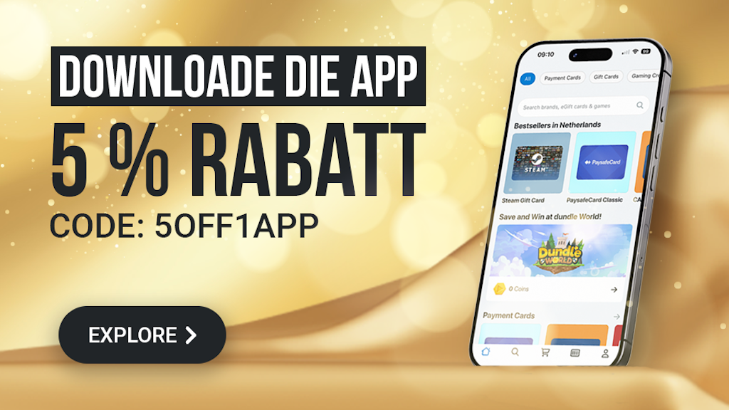 Downloade die App & genieße 5 % Rabatt Downloade die App & genieße 5 % Rabatt