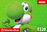 Nintendo eShop Card 20 CAD logo
