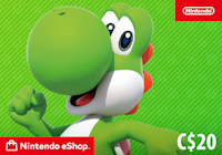 Nintendo eShop Card 20 CAD logo