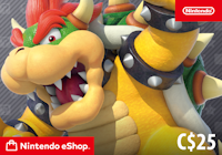 Nintendo eShop Card 25 CAD logo