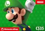 Nintendo eShop Card 35 CAD logo