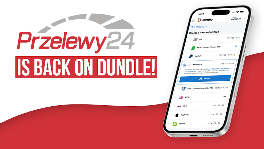 Przelewy24 on dundle Przelewy24 are again available on dundle