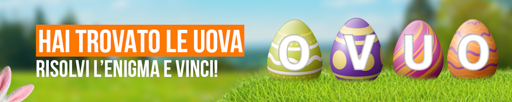 Hai trovato le uova! Clicca per continuare.