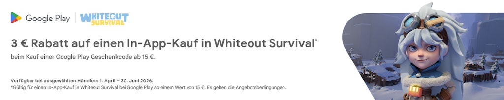 3 € Rabatt auf In-App-Käufe in Whiteout Survival