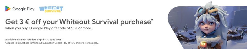 Get your bonus now 3€ bonus on dundle for Whiteout Survival