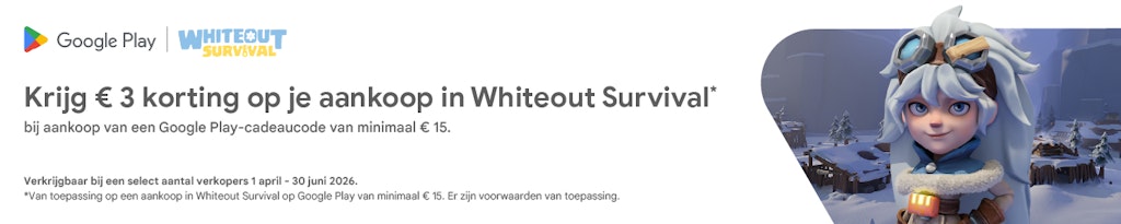 Bonus op dundle Krijg € 3 korting op je aankopen in Whiteout Survival!