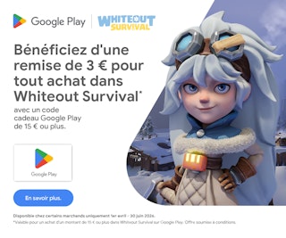 Réduction de 3 € sur tes achats dans Whiteout Survival !