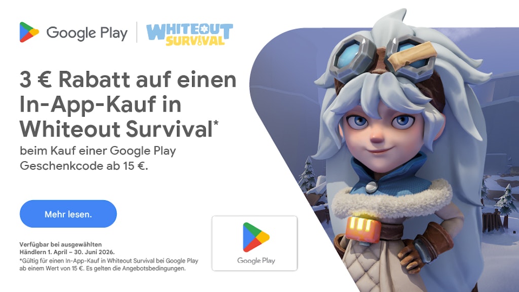 3 € Rabatt auf In-App-Käufe in Whiteout Survival