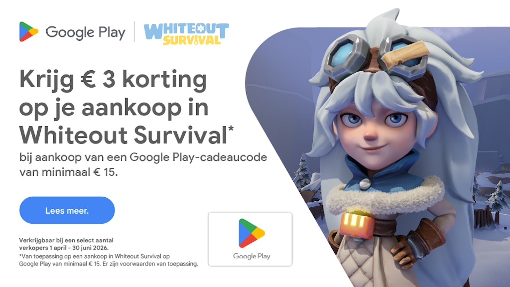 Krijg € 3 korting op je aankopen in Whiteout Survival!