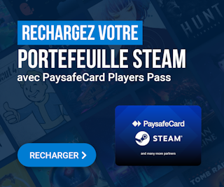 Rechargez votre portefeuille Steam avec un Paysafecard Players Pass