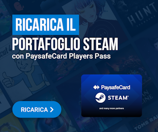 Ricarica il tuo portafoglio Steam con PaysafeCard Player Pass.