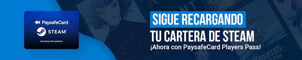 playerpass-paysafecard-es-header Recarga tu monedero de Steam con PaysafeCard Player Pass.