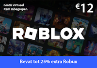 Roblox tegoed € 12 logo