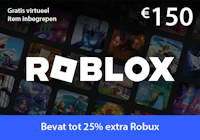 Roblox tegoed € 150 logo