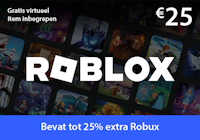 Roblox tegoed € 25 logo