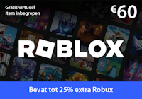 Roblox tegoed € 60 logo