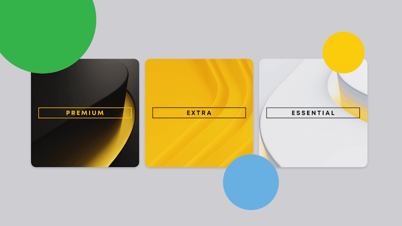 3 icons of the new PlayStation plus tiers