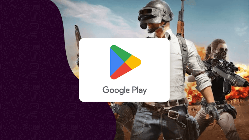 Een Google Play gift card voor een PUBG battleground