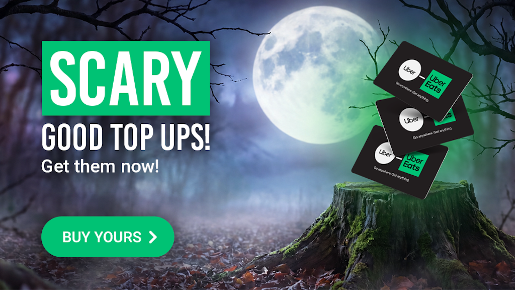 Uber halloween promo banner