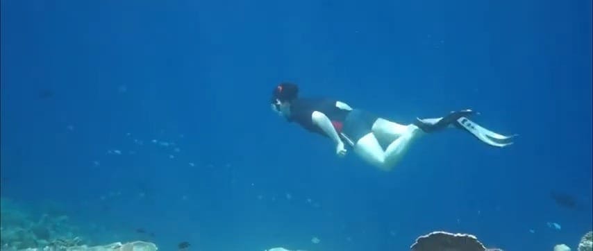 Person snorkeling