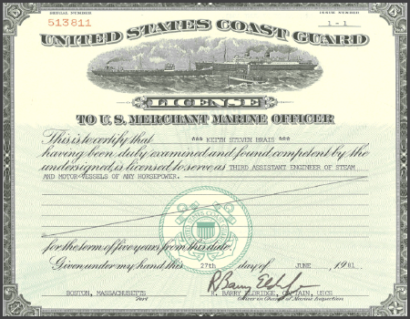 USCG license