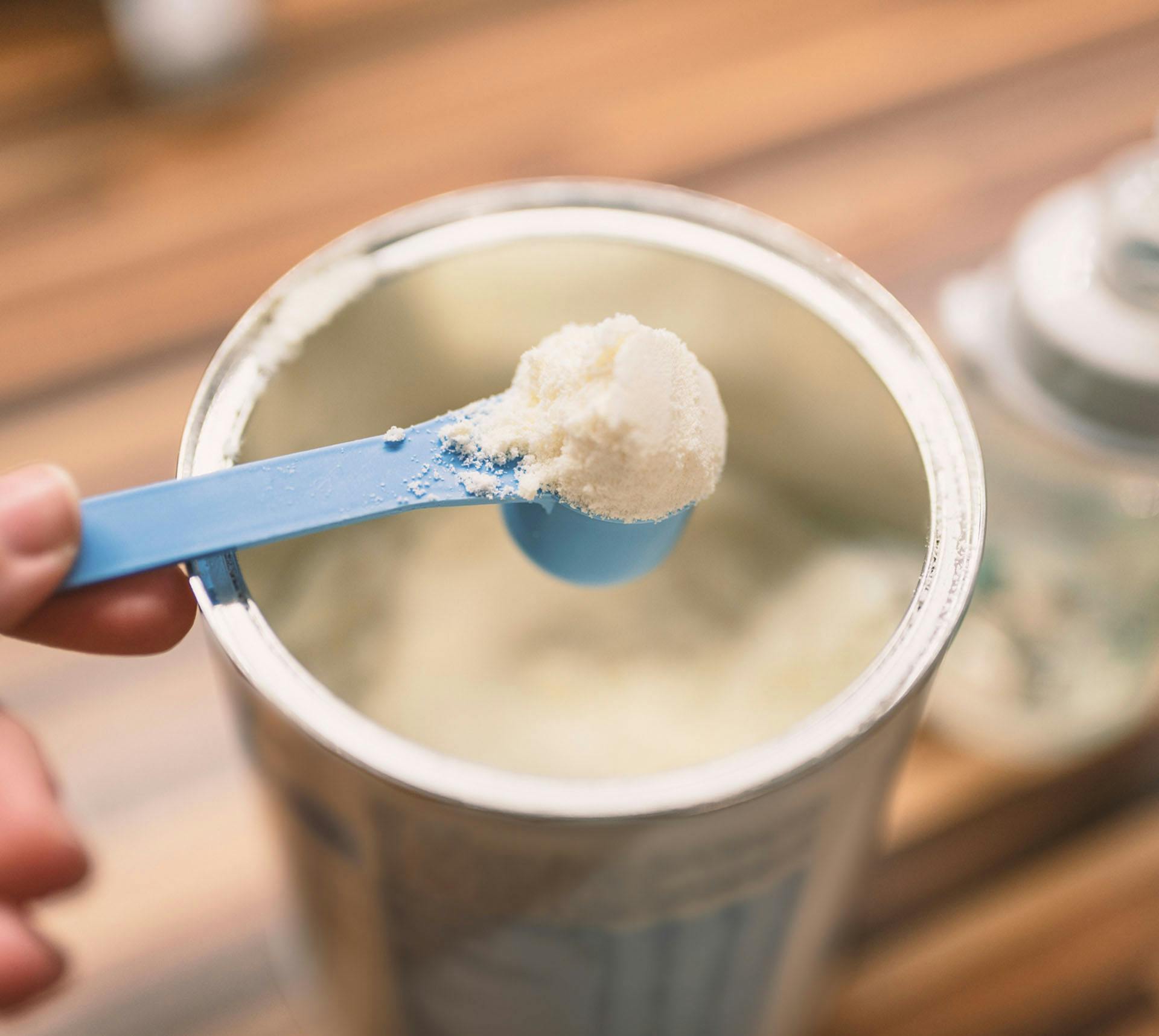 Scoop of baby formula