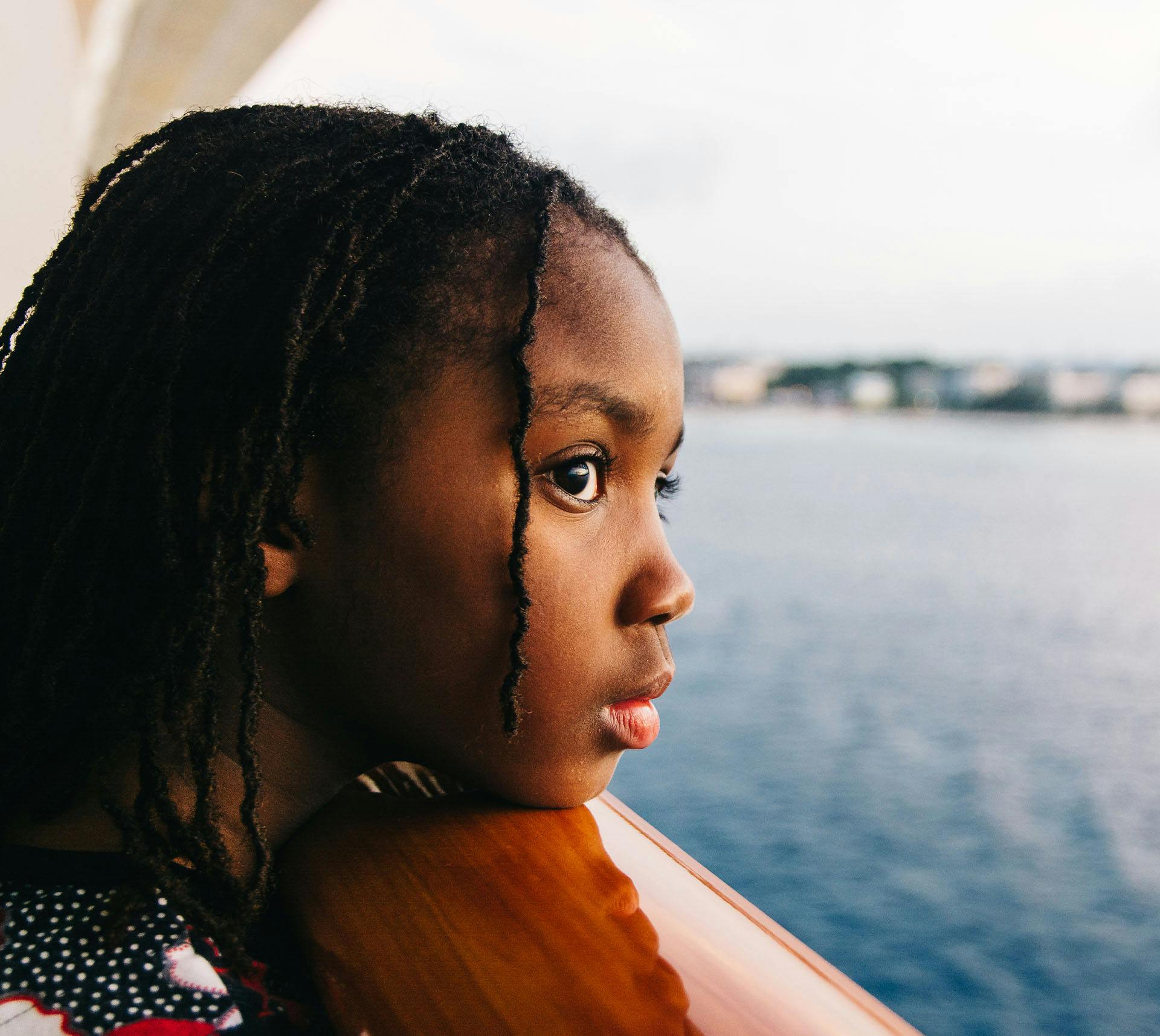 Child on a ship