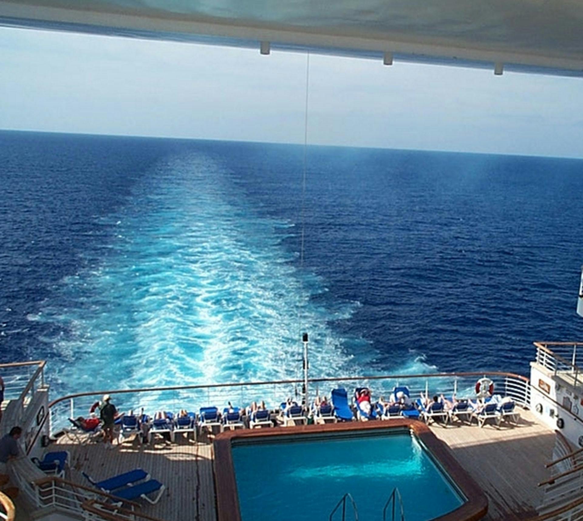 View from boat deck